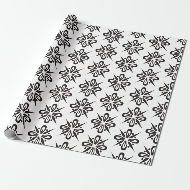 Snowflake mönster presentpapper (Utrullad)