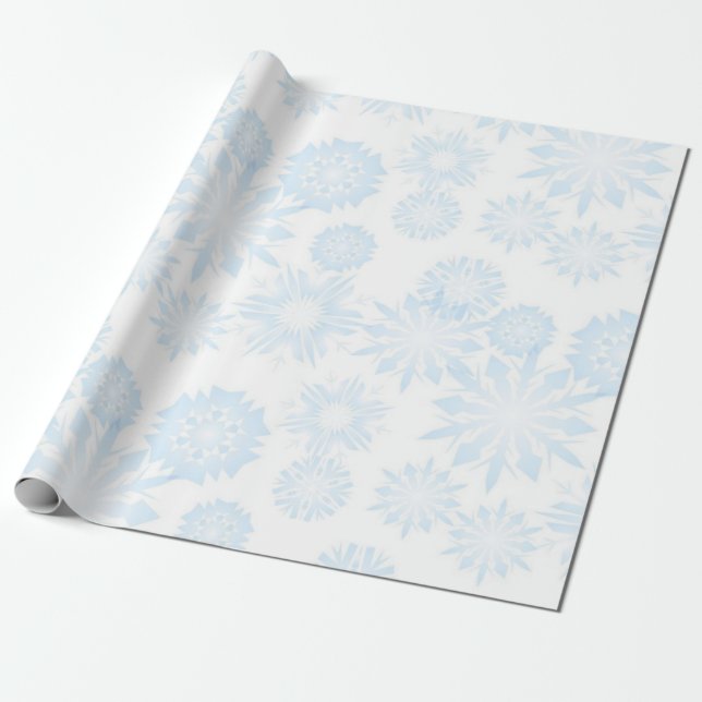 Snowflake mönster presentpapper (Utrullad)