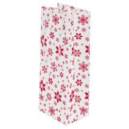 Snowflake Mönster, Red Snöflingor, Snö, White