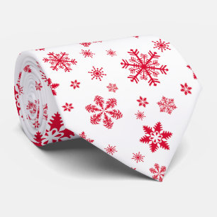 Snowflake Mönster, Red Snöflingor, Snö, White Slips