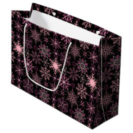 Snowflake mönster Rosa Black BG