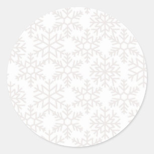 Snowflake mönster runt klistermärke