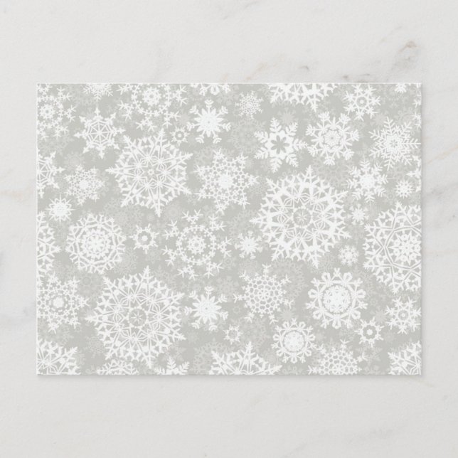 Snowflake mönster vykort (Framsida)