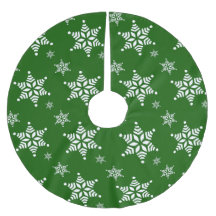 Snowflake Mönster, White Snöflingor, Snö, Grönt