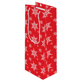 Snowflake Mönster, White Snöflingor, Snö, Red