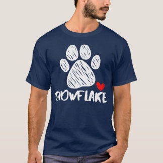 Snowflake namn Puppy Parent Puppy Named Bella T Shirt