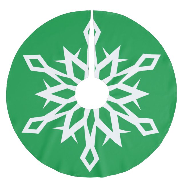 Snowflake No. 3 Julgransmatta Borstad Polyester (Framsidan)