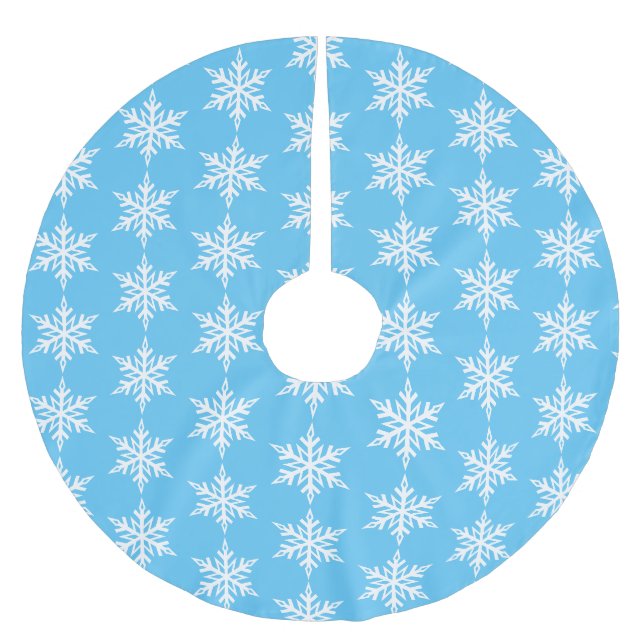 Snowflake No. 5-Tilt Julgransmatta Borstad Polyester (Framsidan)