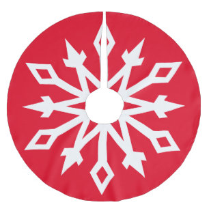 Snowflake nr 6 julgransmatta borstad polyester
