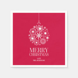 Snowflake Ornament God jul Papper Napkins Pappersservett