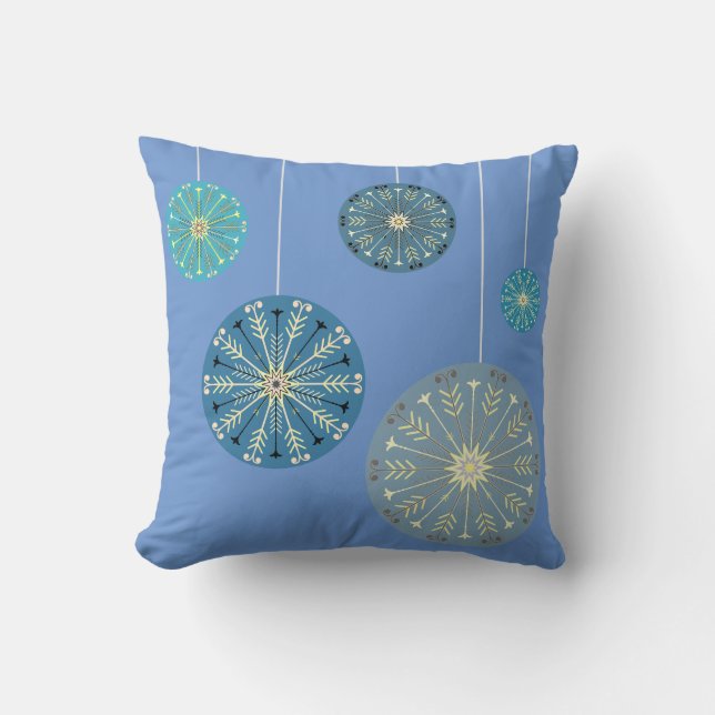 Snowflake Ornaments | HELGDAG FÄRG | Kudde (Framsida)