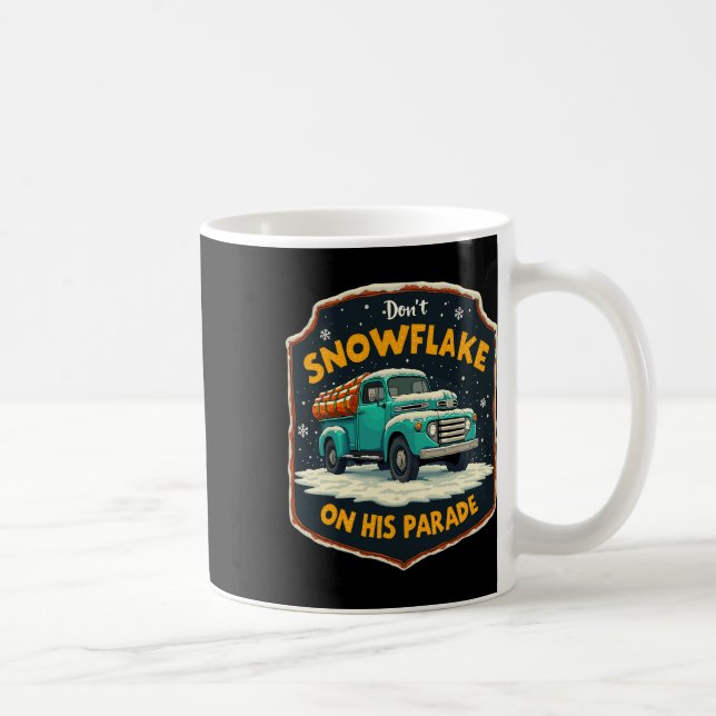 Snowflake på hans Parad Pro Trump Snö remova Kaffemugg (Höger)