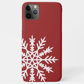 Snowflake på röd iphone case