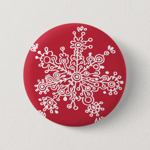 Snowflake på rött knapp