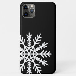 Snowflake på svarta iphone case