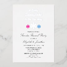 Snowflake på Way Winter Gender Reveal