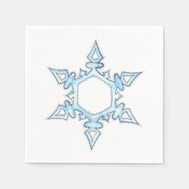 Snowflake Pappersservett (Framsidan)