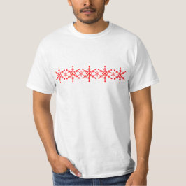 Snowflake Patternativ Festive Top T Shirt