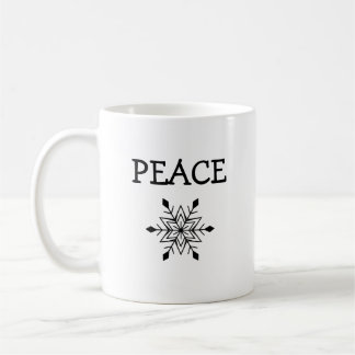 Snowflake Peace Mug Kaffemugg