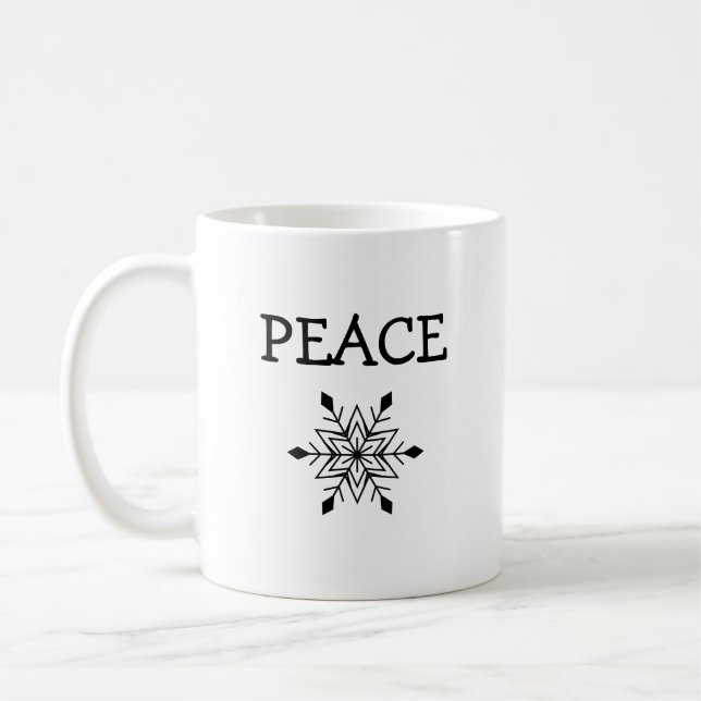 Snowflake Peace Mug Kaffemugg (Vänster)