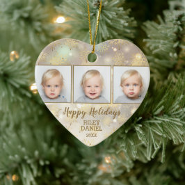 Snowflake Photo Julgransprydnad Keramik