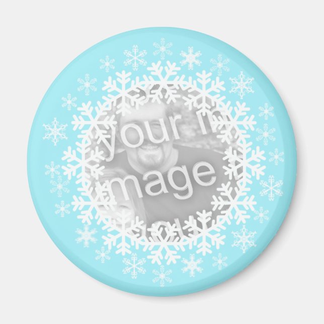 Snowflake Photo Magnet (Framsidan)