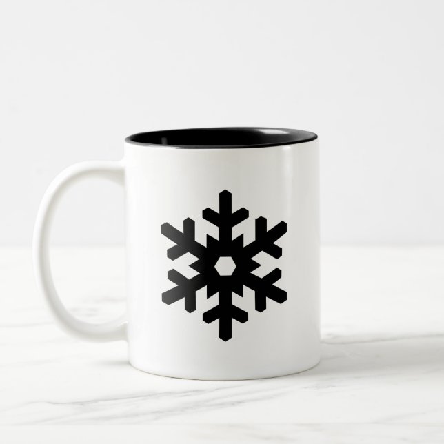"Snowflake" Pictogrammugg Två-Tonad Mugg (Vänster)