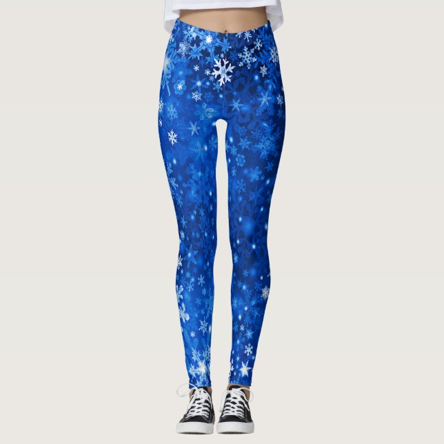 Snowflake Print Leggings (Framsida)