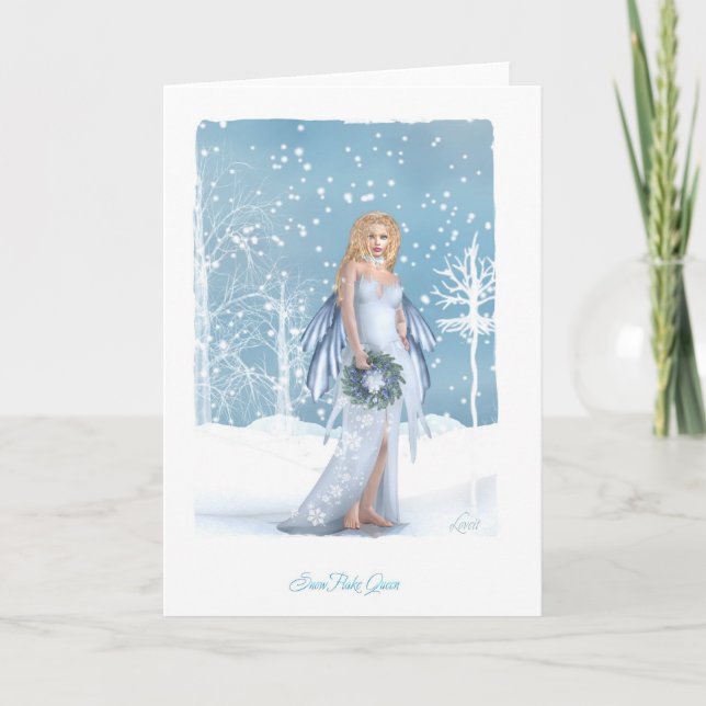 Snowflake Queen Helgkort (Framsida)