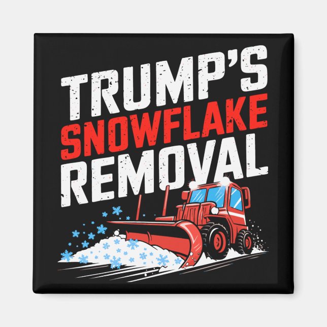 Snowflake Removal Fold Konservativ Statem Magnet (Framsidan)