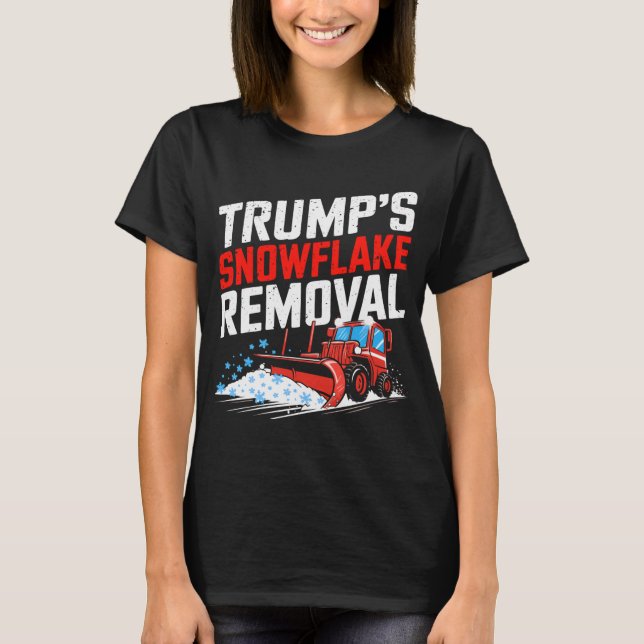 Snowflake Removal Fold Konservativ Statem T Shirt (Framsida)