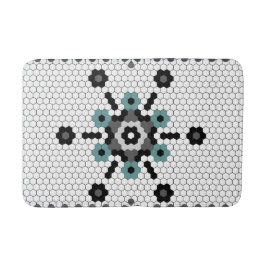 Snowflake Roligt Winter Farmhouse Tile Mönster Badrumsmatta