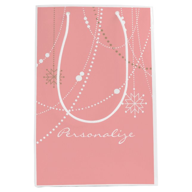 Snowflake rosa elegant vid mitten av århundradet V (Framsidan)