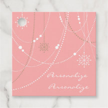 Snowflake rosa elegant vid mitten av århundradet V