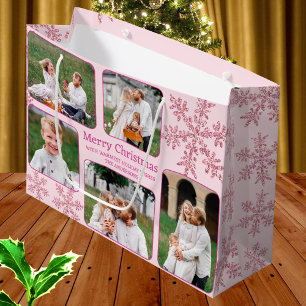 Snowflake Rosa Glam 5 Photo Collage jul