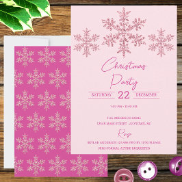 Snowflake Rosa Glam Elegant - julhelg