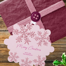 Snowflake Rosa Glam Elegant Merry Gift Märkre