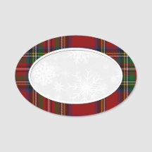 Snowflake Royal Stewart Play Namn bricka