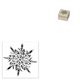 Snowflake Rubber Frimärke Stämpel