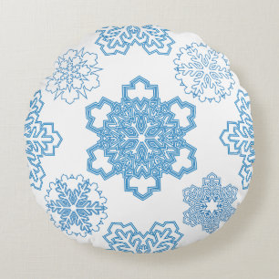 Snowflake Rund Kudde