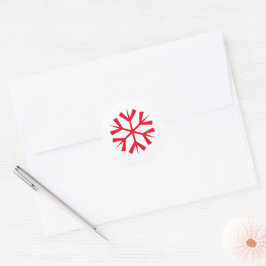 Snowflake Runt Klistermärke