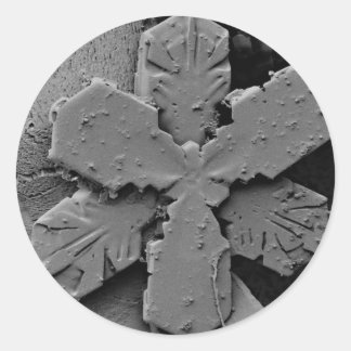 Snowflake Runt Klistermärke