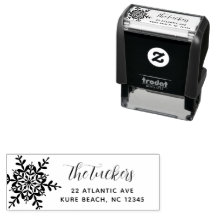 Snowflake Script Modern Juldag Returadress