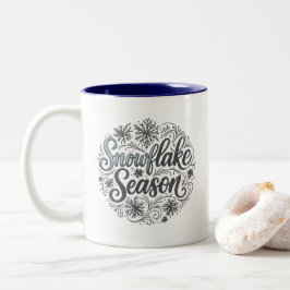 Snowflake Season Winter Aesthetic Coffee Mugg