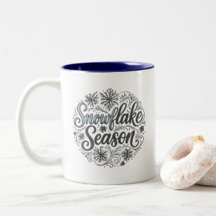 Snowflake Season Winter Aesthetic Coffee Mugg
