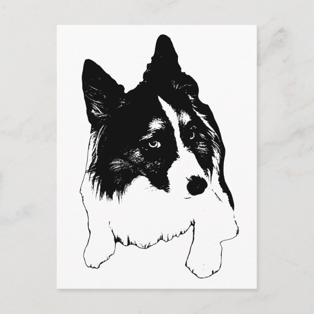 Snowflake Skyline Postcard Vykort (Framsida)