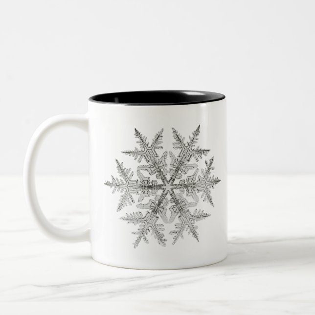 SNOWFLAKE SNÖ CRYSTAL Två-Tonad MUGG (Vänster)
