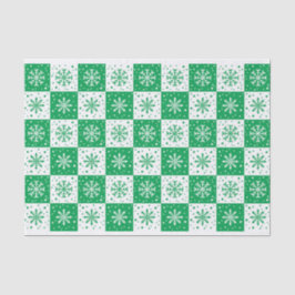 Snowflake & Snö Mönster (Grönt)
