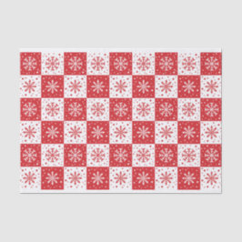 Snowflake & Snö Mönster (röd)