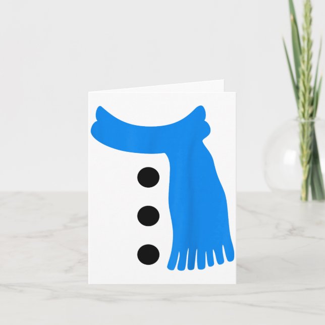 Snowflake Snowman Costumes Christmas Family Matchi Kort (Framsida)